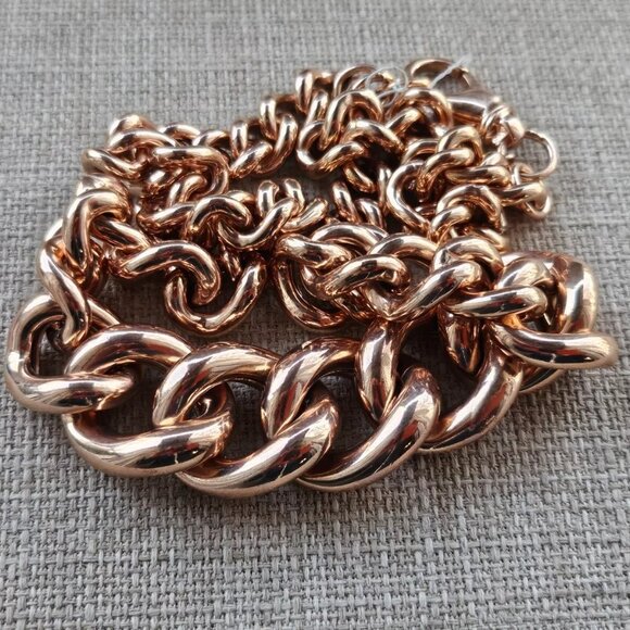 Fashion Necklace Chain Rose Gold Tone Fashion Jewelry Necklace Unbranded - Picture 10 of 10